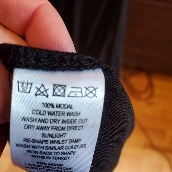 French Connection Black 100% Modal Fabric Dress/Cover-Up/Nightie - Picture 5 of 8